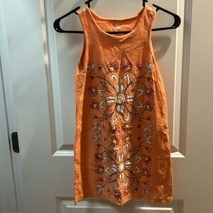 ALMOST NEW Tea Collection Girls Size 8 Floral Orange Dress